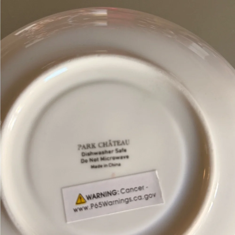 Park Château Gothic Teacup & Saucer – Pink Roses, Skull & Spider Web – Rare - Picture 4 of 9